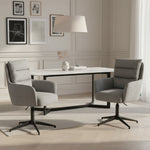 Mika-Jana 2er-Set - Drehstuhl mit Federkernpolsterung und Metallgestell