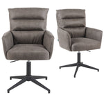 Mika-Jana 2er-Set - Drehstuhl mit Federkernpolsterung und Metallgestell