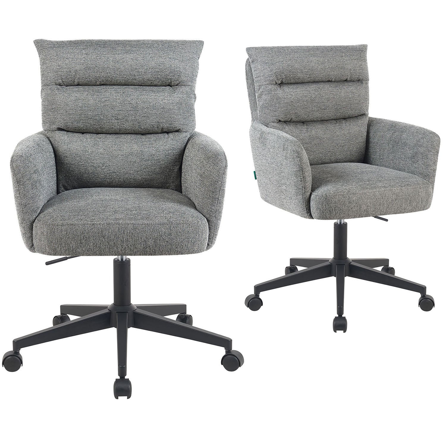 Mika-Riko 2er-Set - Bürosessel mit Federkernpolsterung