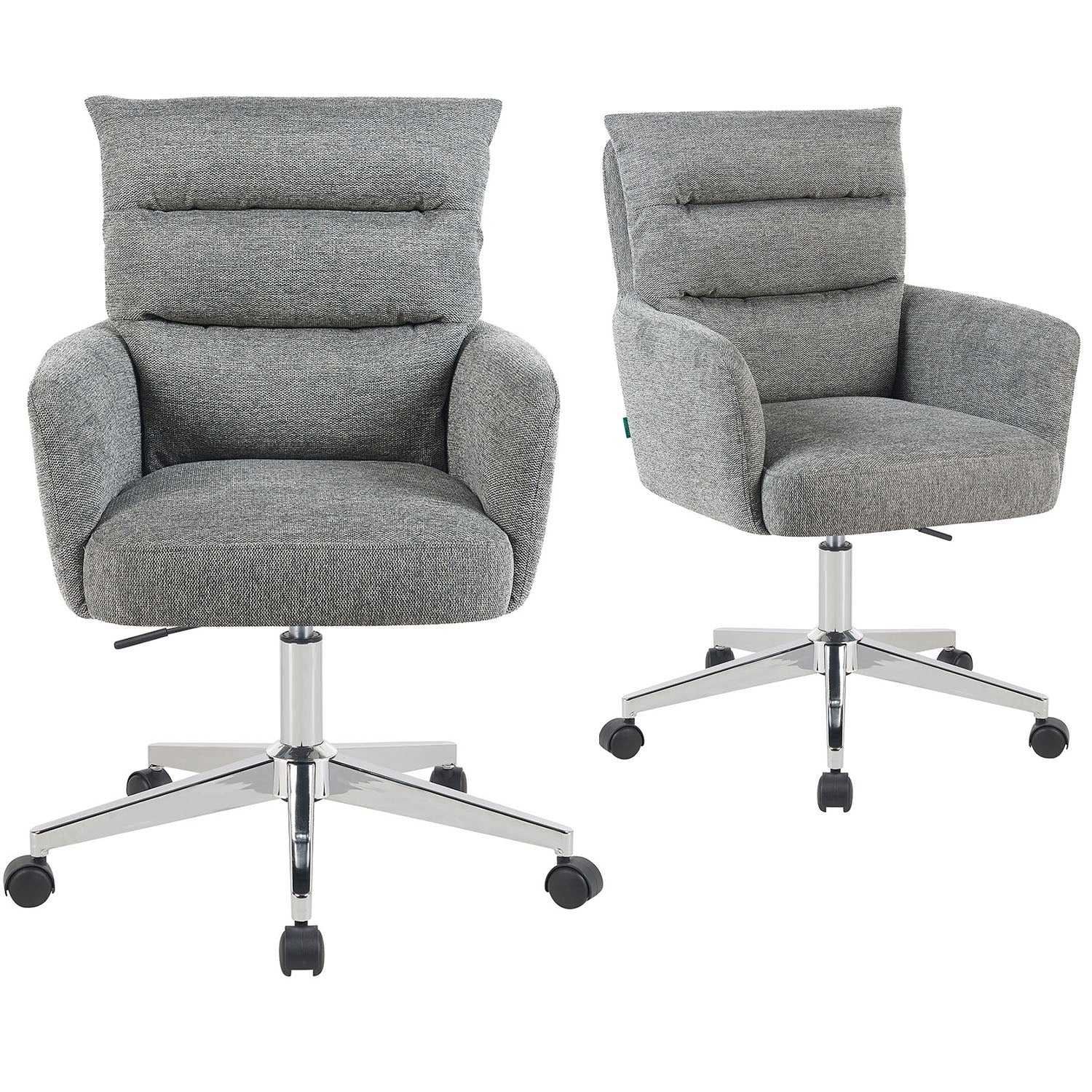 Mika-Riko 2er-Set - Bürosessel mit Federkernpolsterung