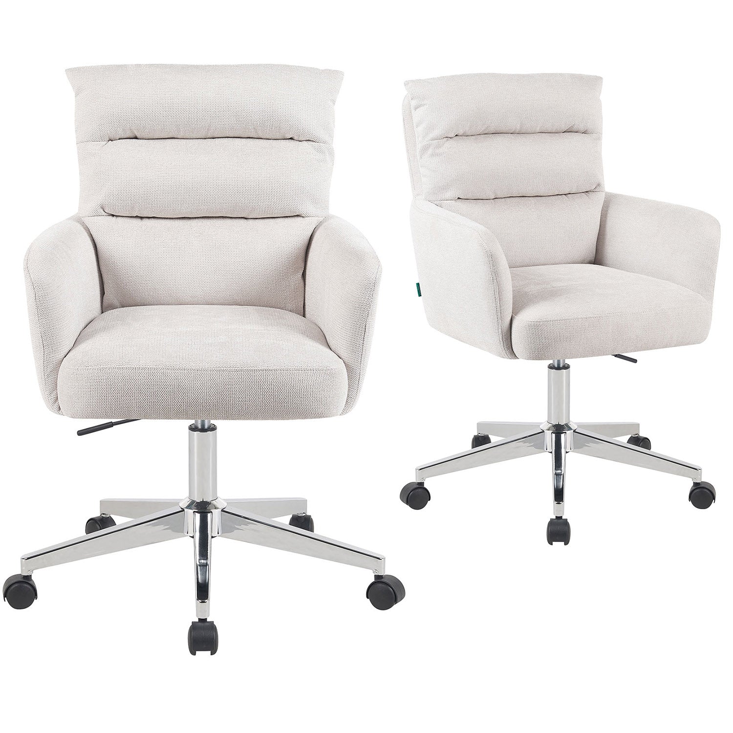Mika-Riko 2er-Set - Bürosessel mit Federkernpolsterung