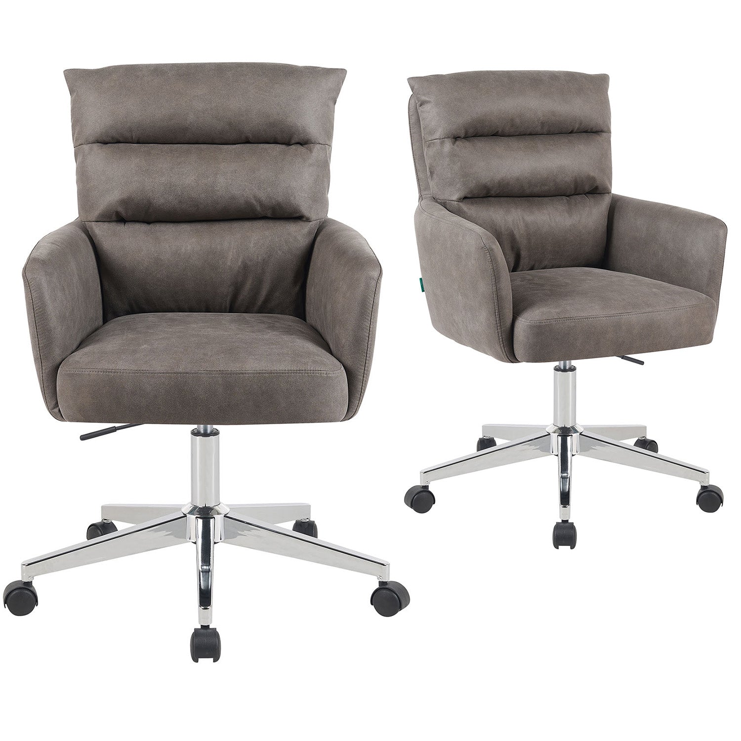 Mika-Riko 2er-Set - Bürosessel mit Federkernpolsterung