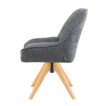 Mika-Lio 2er-Set - Polsterstuhl mit Dicker Federkernpolsterung und Massivholzgestell