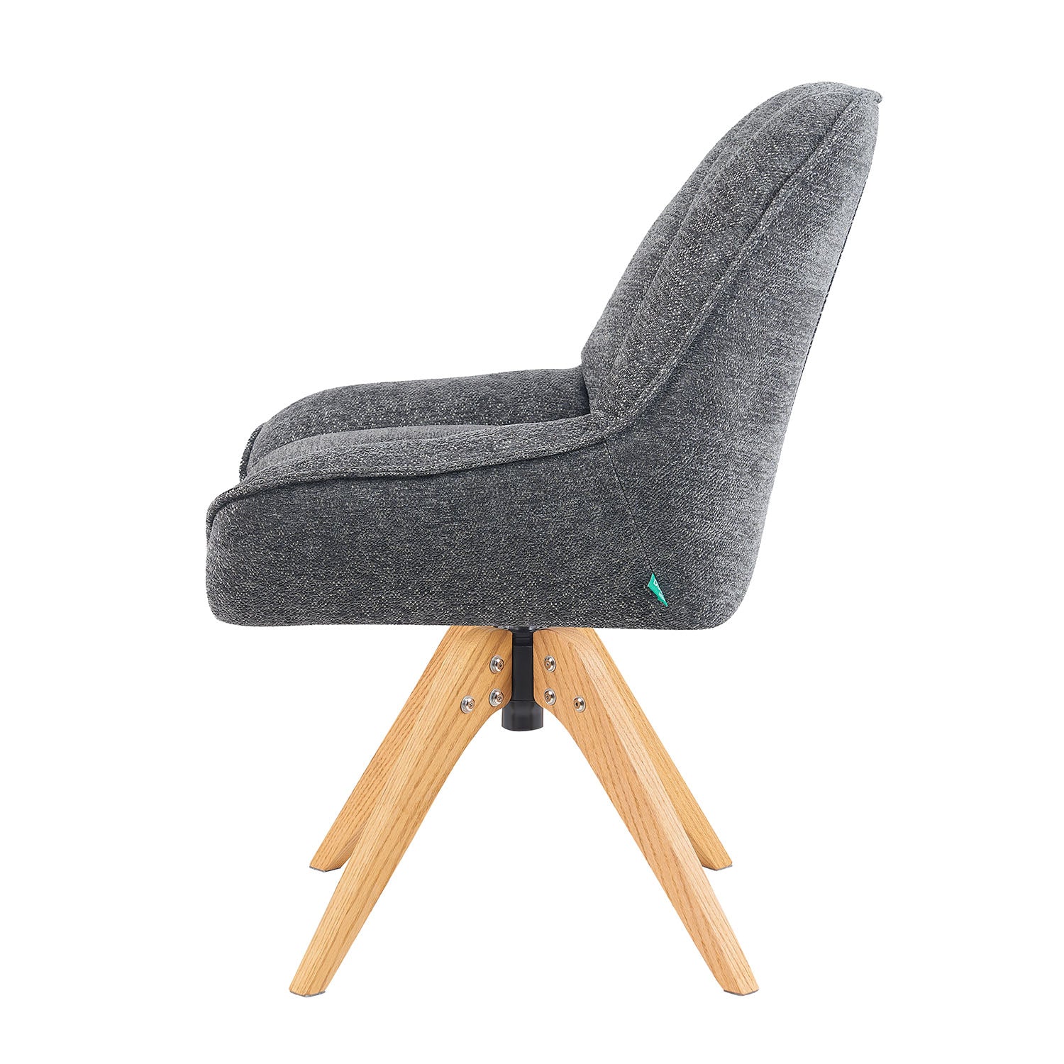 Mika-Lio 2er-Set - Polsterstuhl mit Dicker Federkernpolsterung und Massivholzgestell