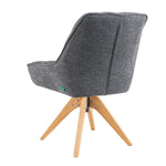 Mika-Lio 2er-Set - Polsterstuhl mit Dicker Federkernpolsterung und Massivholzgestell