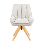 Mika-Lio 2er-Set - Polsterstuhl mit Dicker Federkernpolsterung und Massivholzgestell