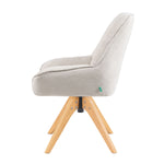 Mika-Lio 2er-Set - Polsterstuhl mit Dicker Federkernpolsterung und Massivholzgestell