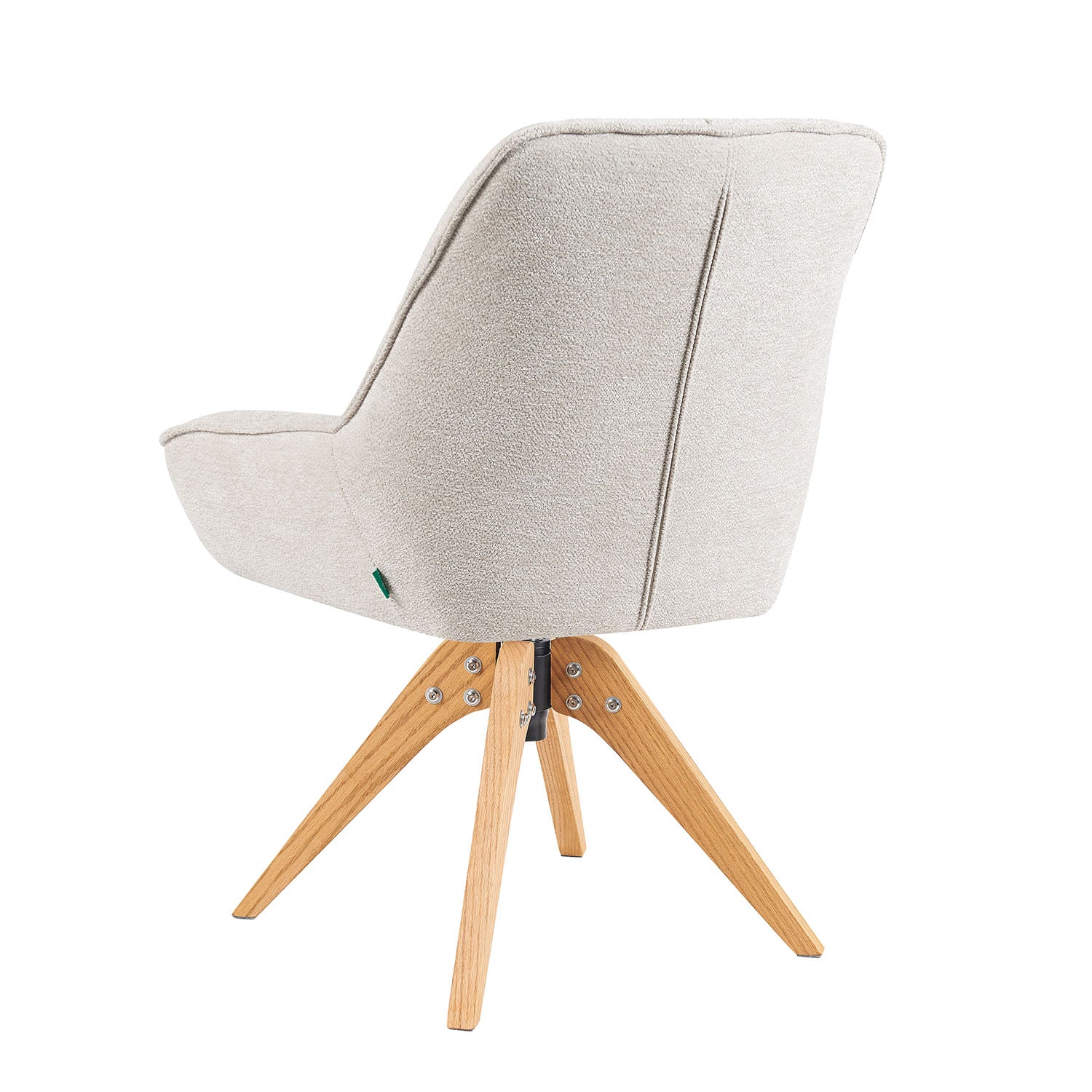 Mika-Lio 2er-Set - Polsterstuhl mit Dicker Federkernpolsterung und Massivholzgestell