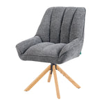 Mika-Leon 2er-Set - Polsterstuhl mit Massivholzgestell und Rückstellautomatik