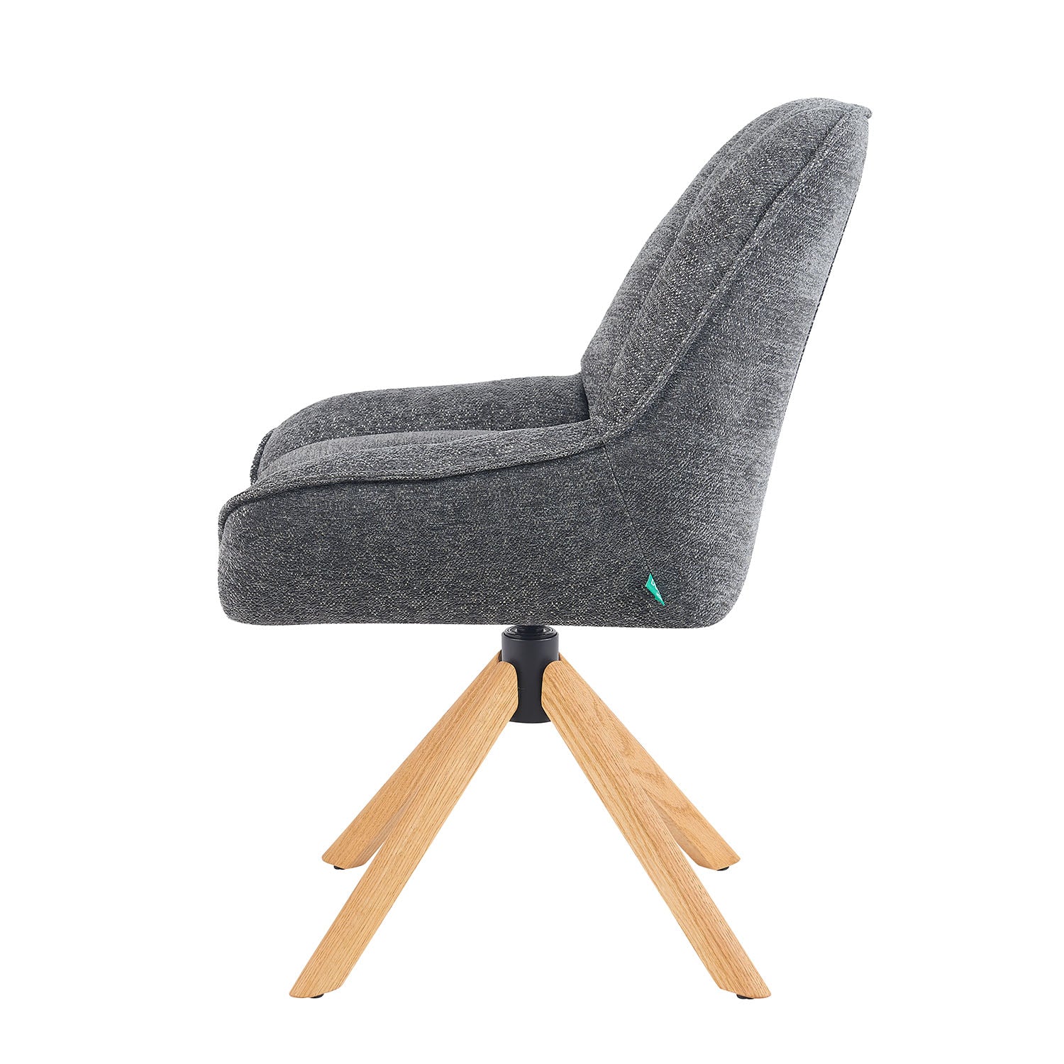 Mika-Leon 2er-Set - Polsterstuhl mit Massivholzgestell und Rückstellautomatik