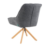 Mika-Leon 2er-Set - Polsterstuhl mit Massivholzgestell und Rückstellautomatik