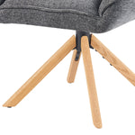 Mika-Leon 2er-Set - Polsterstuhl mit Massivholzgestell und Rückstellautomatik