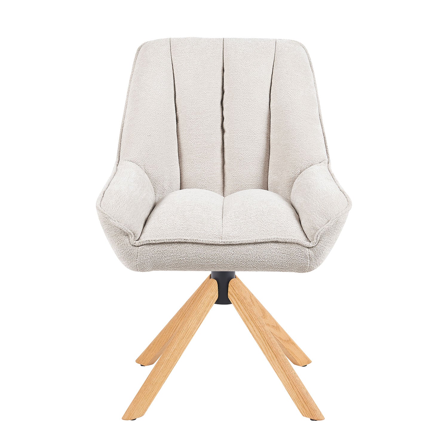 Mika-Leon 2er-Set - Polsterstuhl mit Massivholzgestell und Rückstellautomatik