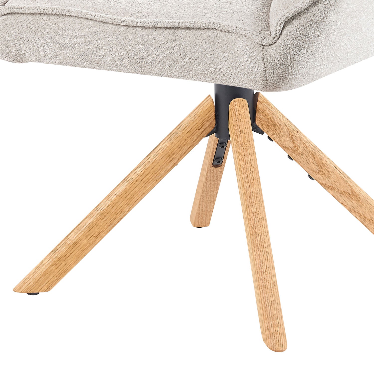 Mika-Leon 2er-Set - Polsterstuhl mit Massivholzgestell und Rückstellautomatik