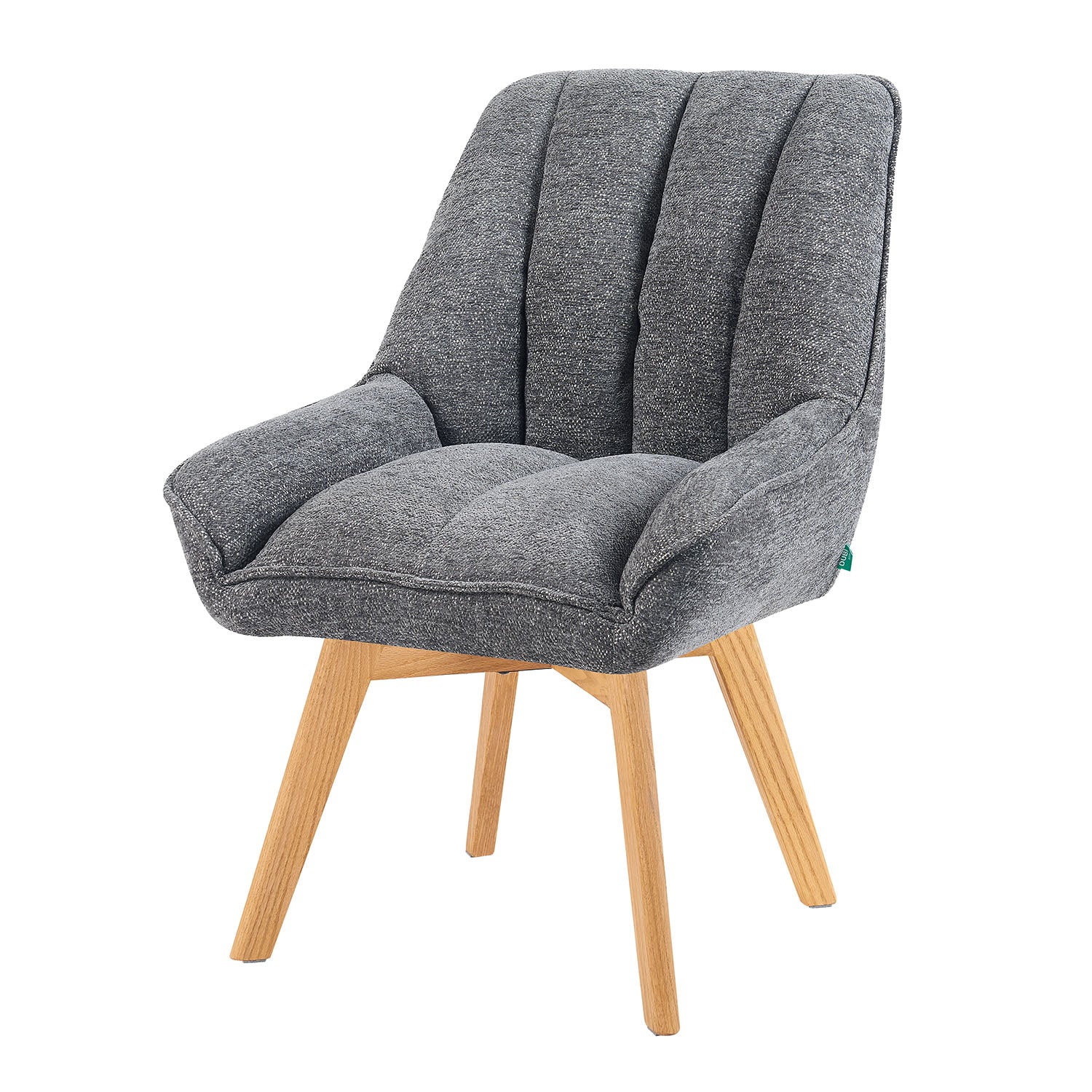 Mika-Lio 2er-Set - Polsterstuhl mit Dicker Federkernpolsterung und Massivholzgestell