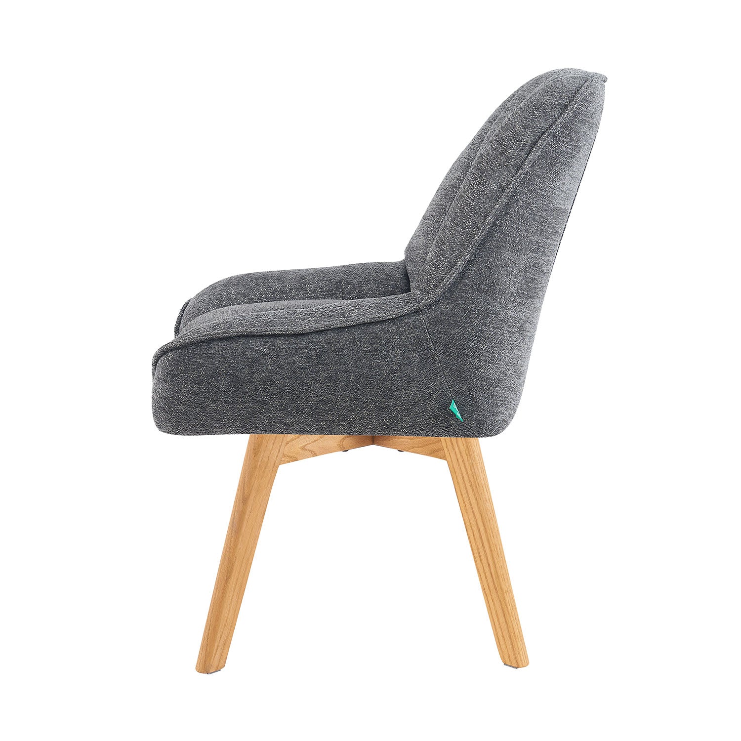 Mika-Lio 2er-Set - Polsterstuhl mit Dicker Federkernpolsterung und Massivholzgestell