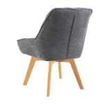 Mika-Lio 2er-Set - Polsterstuhl mit Dicker Federkernpolsterung und Massivholzgestell