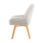 Mika-Lio 2er-Set - Polsterstuhl mit Dicker Federkernpolsterung und Massivholzgestell