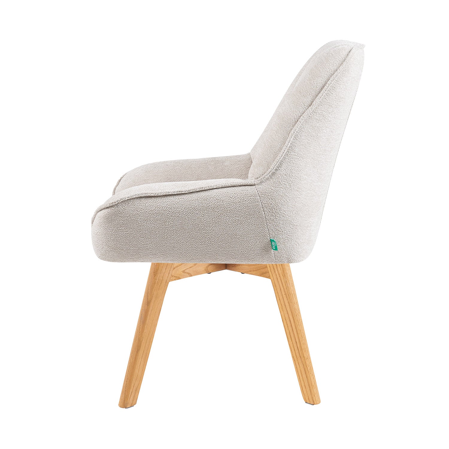 Mika-Lio 2er-Set - Polsterstuhl mit Dicker Federkernpolsterung und Massivholzgestell