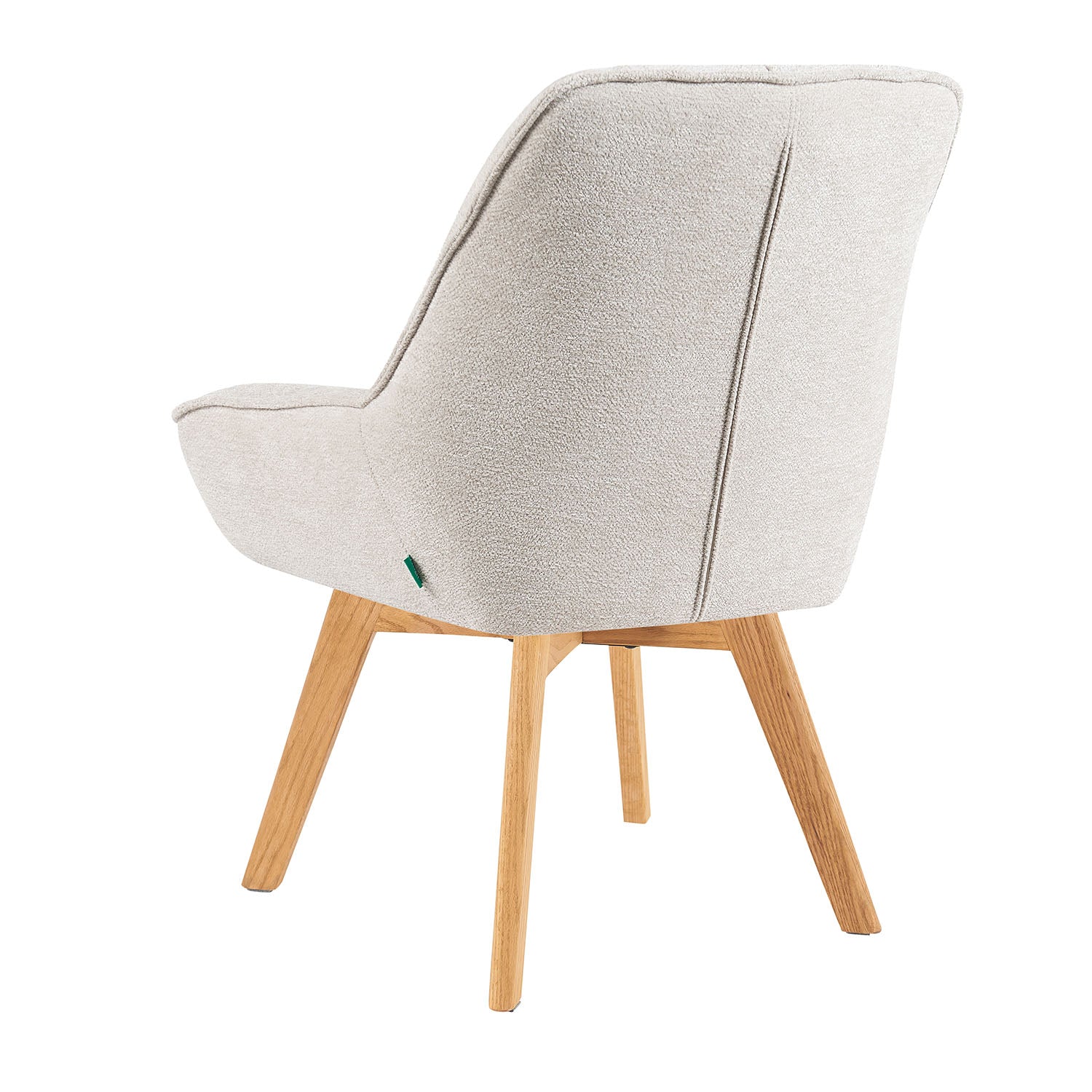 Mika-Lio 2er-Set - Polsterstuhl mit Dicker Federkernpolsterung und Massivholzgestell