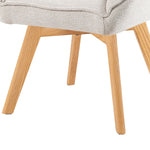 Mika-Lio 2er-Set - Polsterstuhl mit Dicker Federkernpolsterung und Massivholzgestell