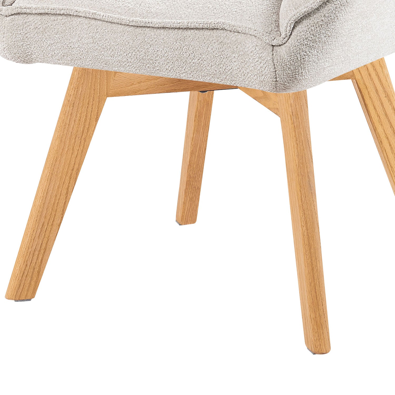 Mika-Lio 2er-Set - Polsterstuhl mit Dicker Federkernpolsterung und Massivholzgestell