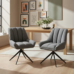 Mika-Zoe 2er-Set - Polsterstuhl im JAPANDI Stil