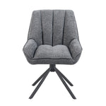 Mika-Mira 2er-Set - Polsterstuhl mit Metallgestell im JAPANDI Stil