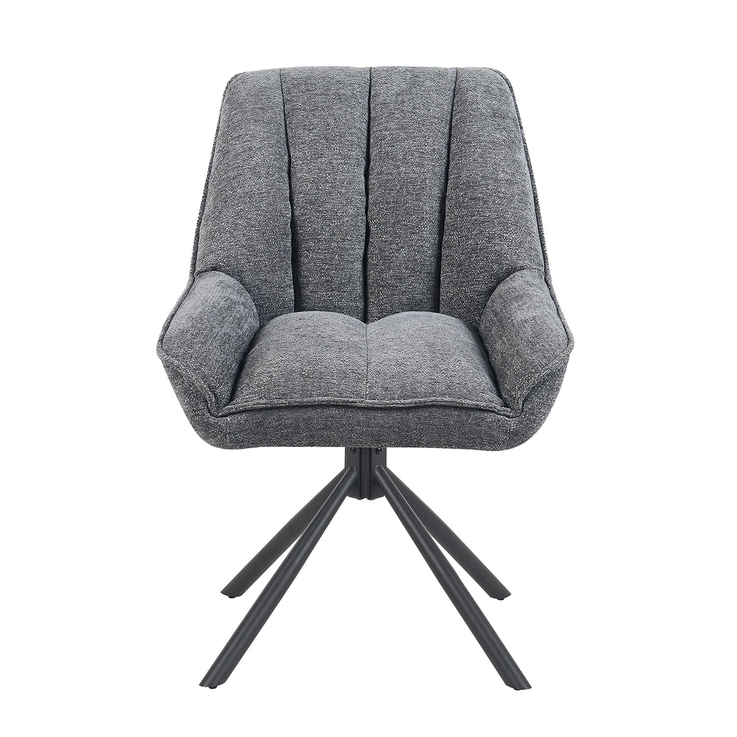 Mika-Mira 2er-Set - Polsterstuhl mit Metallgestell im JAPANDI Stil