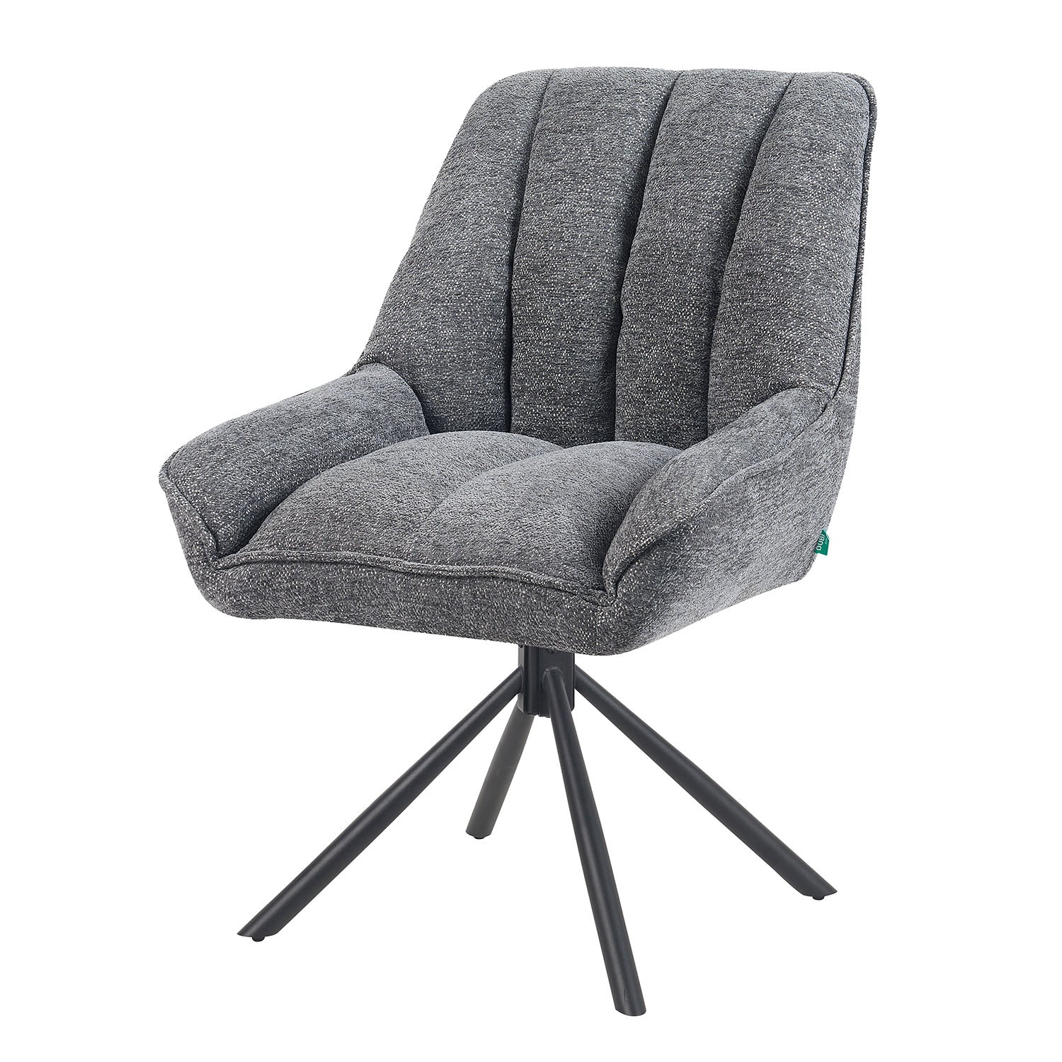 Mika-Mira 2er-Set - Polsterstuhl mit Metallgestell im JAPANDI Stil