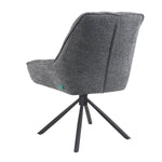 Mika-Mira 2er-Set - Polsterstuhl mit Metallgestell im JAPANDI Stil