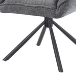 Mika-Mira 2er-Set - Polsterstuhl mit Metallgestell im JAPANDI Stil