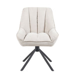 Mika-Mira 2er-Set - Polsterstuhl mit Metallgestell im JAPANDI Stil