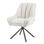 Mika-Mira 2er-Set - Polsterstuhl mit Metallgestell im JAPANDI Stil