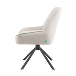 Mika-Mira 2er-Set - Polsterstuhl mit Metallgestell im JAPANDI Stil