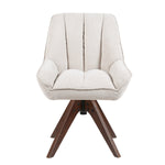 Esszimmerstuhl Mika-Lio 2er-Set |360° drehbar | Eiche geölt Natur