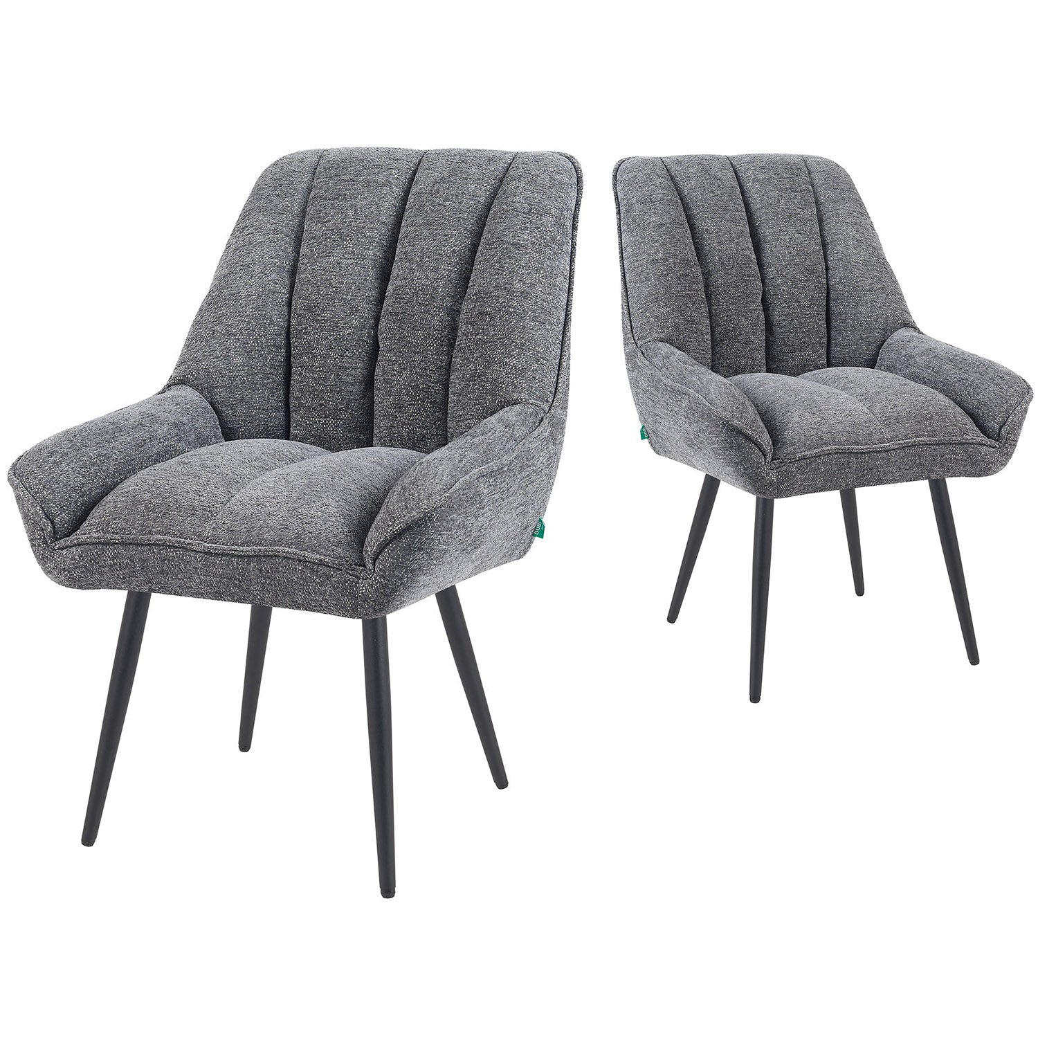 Mika-Zoe 2er-Set - Polsterstuhl im JAPANDI Stil