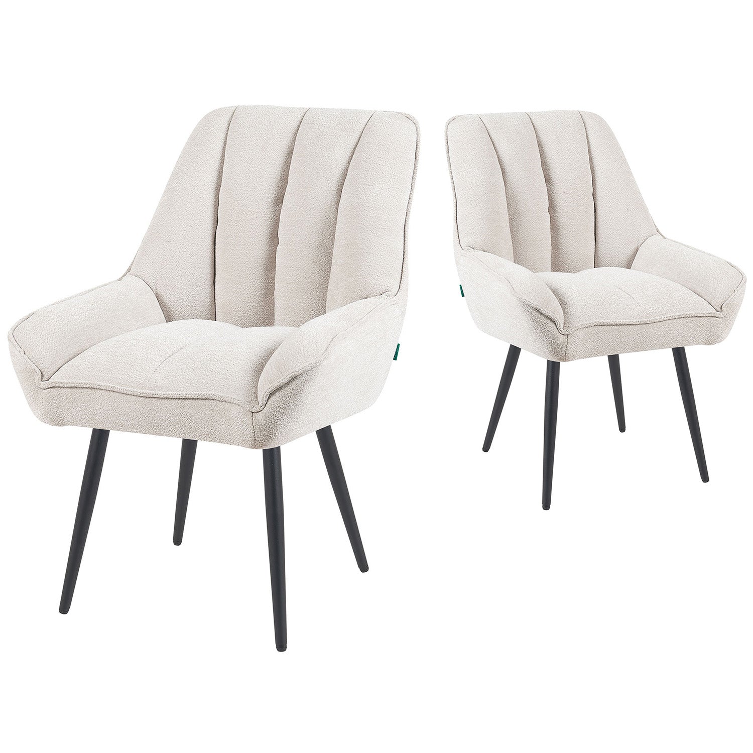 Mika-Zoe 2er-Set - Polsterstuhl im JAPANDI Stil