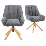 Mika-Leon 2er-Set - Polsterstuhl mit Massivholzgestell und Rückstellautomatik