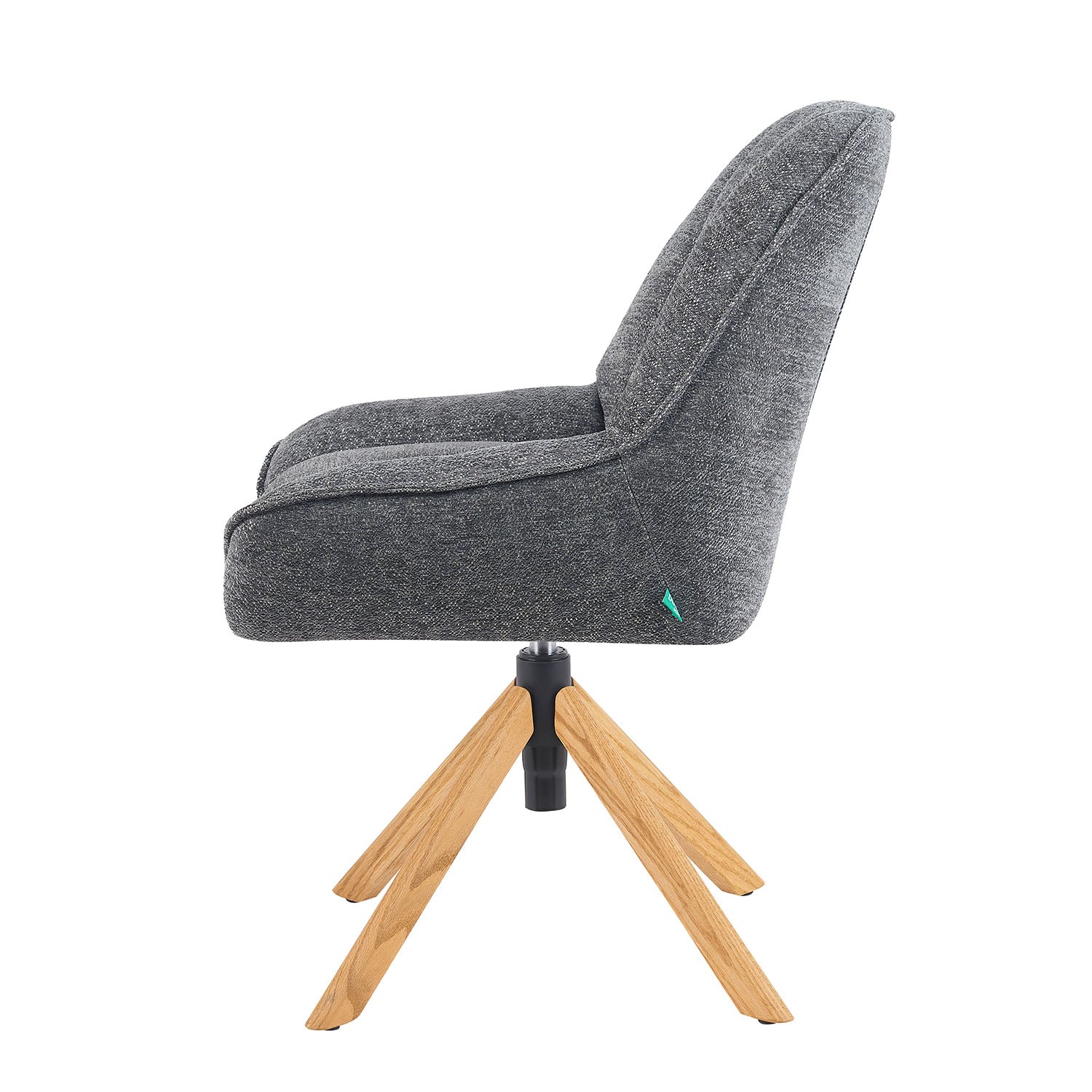 Mika-Leon 2er-Set - Polsterstuhl mit Massivholzgestell und Rückstellautomatik