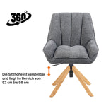 Mika-Leon 2er-Set - Polsterstuhl mit Massivholzgestell und Rückstellautomatik