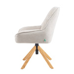 Mika-Leon 2er-Set - Polsterstuhl mit Massivholzgestell und Rückstellautomatik