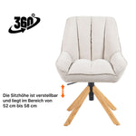 Mika-Leon 2er-Set - Polsterstuhl mit Massivholzgestell und Rückstellautomatik