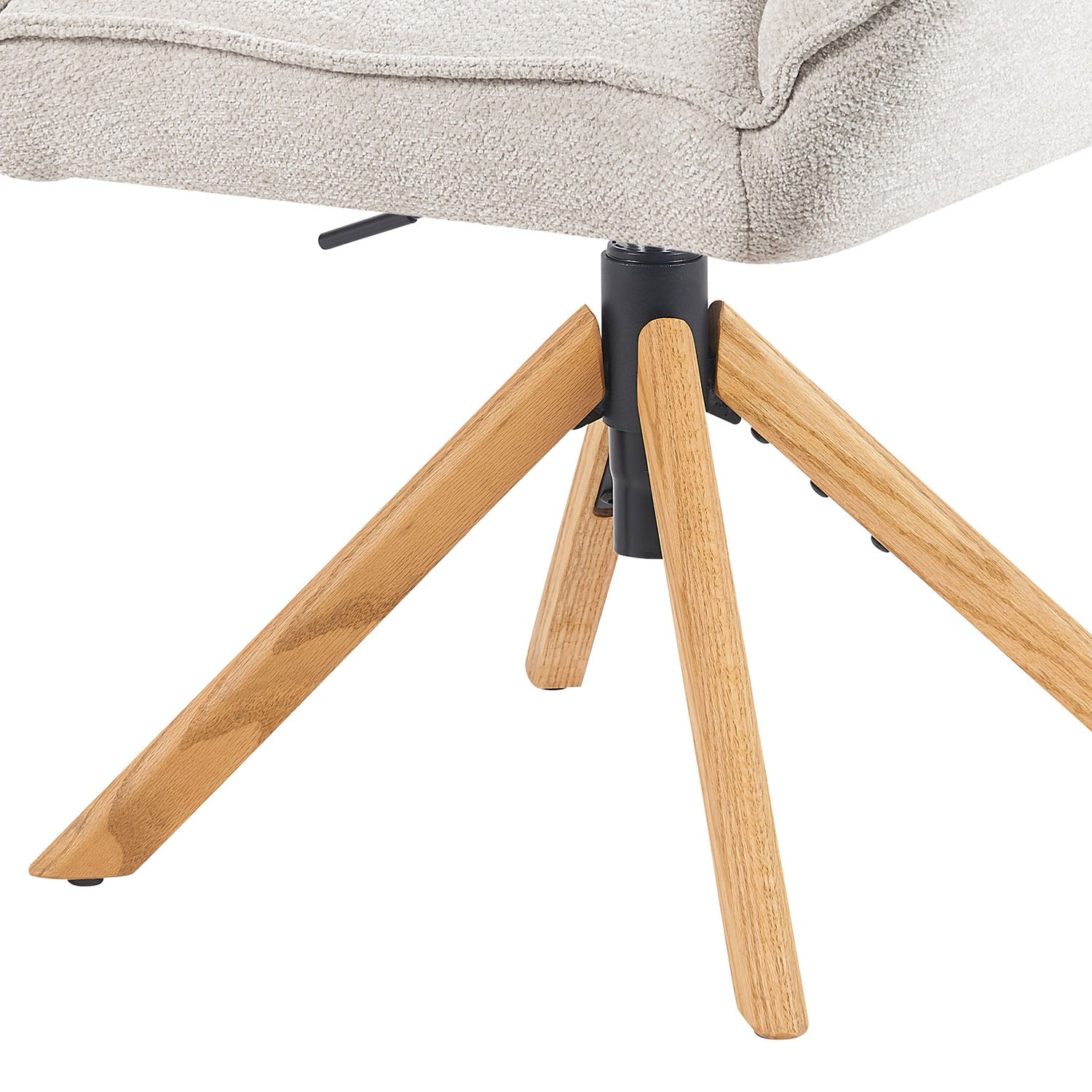 Mika-Leon 2er-Set - Polsterstuhl mit Massivholzgestell und Rückstellautomatik