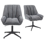 Mika-Mira 2er-Set - Polsterstuhl mit Metallgestell im JAPANDI Stil