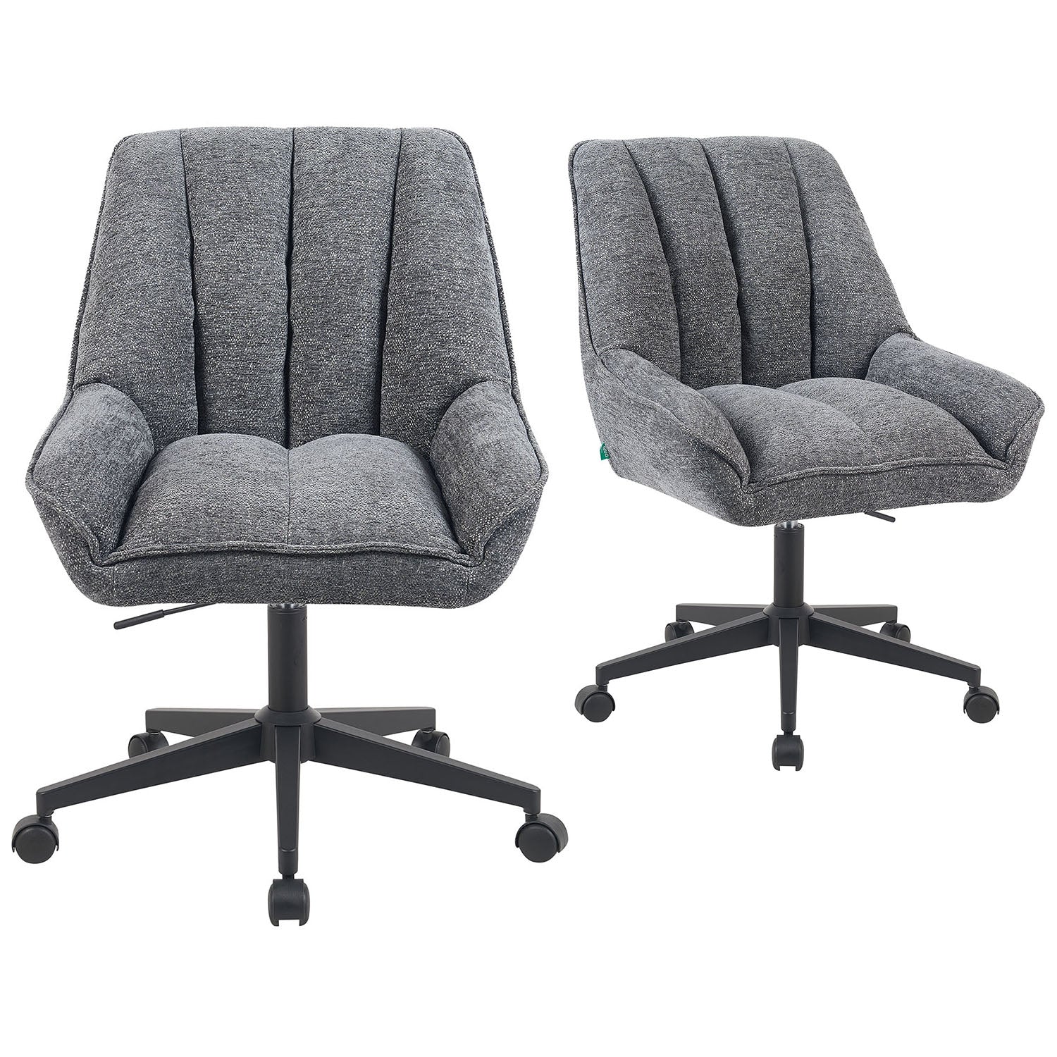 Mika-Jette 2er-Set - Bürosessel im JAPANDI Stil