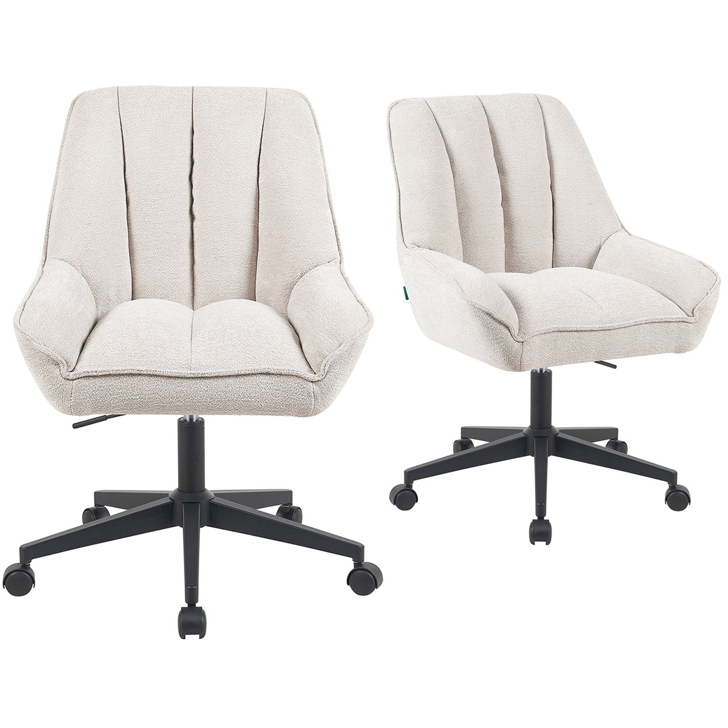 Mika-Jette 2er-Set - Bürosessel im JAPANDI Stil