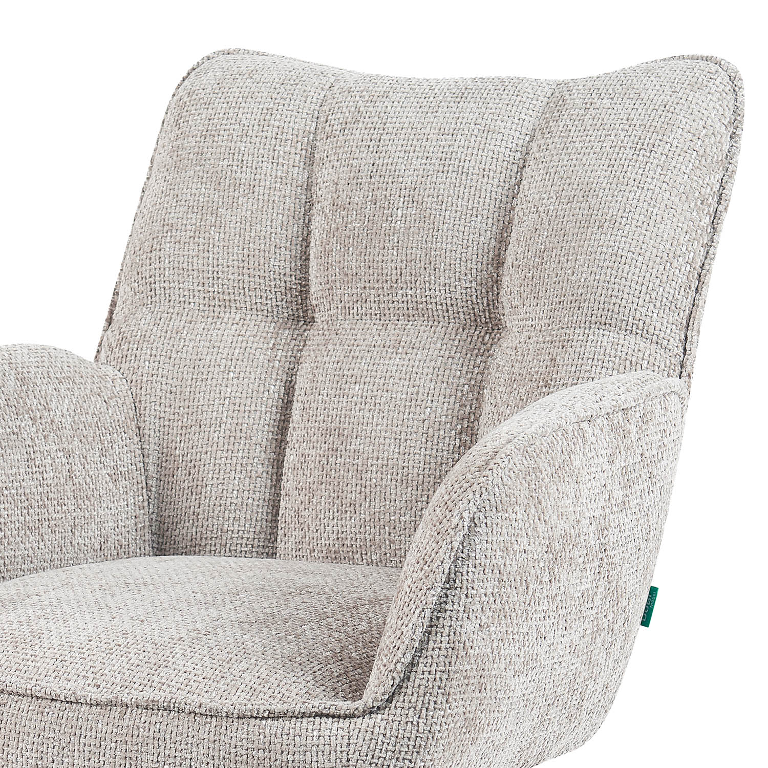 Mika-Theo 2er-Set - Drehsessel mit Federkernpolsterung und Massivholz Gestell