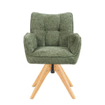 Mika-Theo 2er-Set - Drehsessel mit Federkernpolsterung und Massivholz Gestell