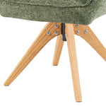 Mika-Theo 2er-Set - Drehsessel mit Federkernpolsterung und Massivholz Gestell